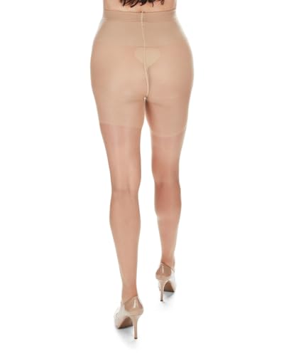 MeMoi Maternity Sheer Pantyhose for Women, Extra Large Waist Pregnancy Shapewear, 12 Denier - Sizes Small to Q2