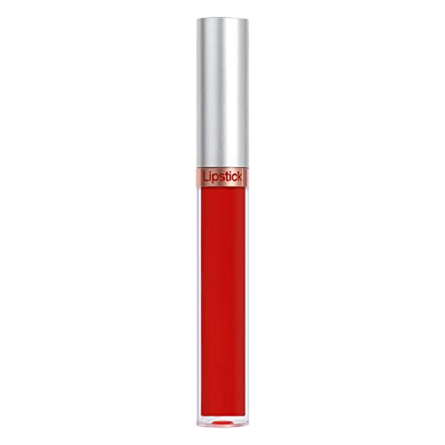Lápiz labial brillante de color duradero impermeable con purpurina (K, talla única)