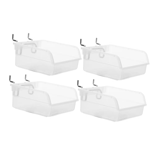 TOKIDNY 4pièces Bacs pour Panneau Perforé De Garage Organisateurs Muraux pour Atelier Utilitaires Rangement pour Vis Et Outils