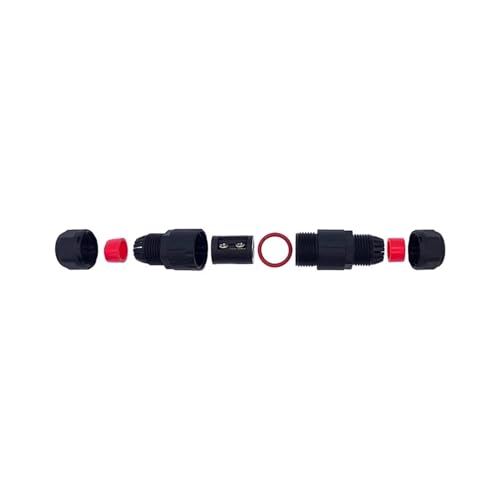Conectores de nailon tipo mini conector M12 de 2 pines para soldadura a tope 5