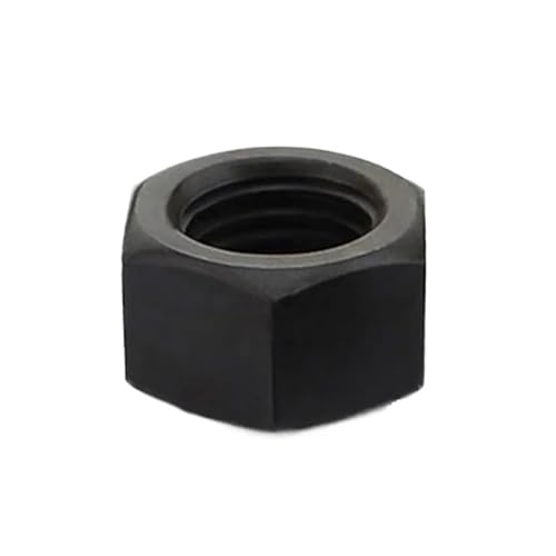 Écrous hexagonaux noirs en acier pour fixer vos structures et pièces mécaniques