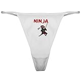 CafePress Birthday Party 8 Years Old J Women’S Thong Panties Underwear, Funny Womens Panties White