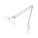 Neatfi XL 2,200 Lumens LED Task Lamp with Clamp, 24W Super Bright Desk Lamp, 117 Pcs SMD LED, 20 Inches Wide Lamp, 4 Level Brightness, Dimmable, Eye-Caring LED Lamp, Table Clamp LED Light (White)