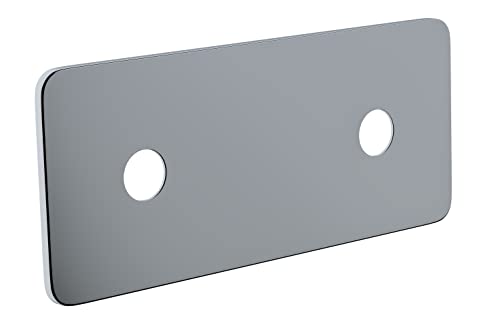 Cache platine chromé double entraxe 150 mm pour platine sécable NOYON & THIEBAULT