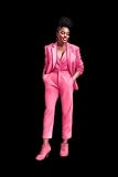 Black Girl Notebook: Journal, Gift for African American Women. Journal for teens, women. 6"x9" 120 pages. The cover features A Braided fashion woman in pink suit. African Women Journal, Black Girl Magic
