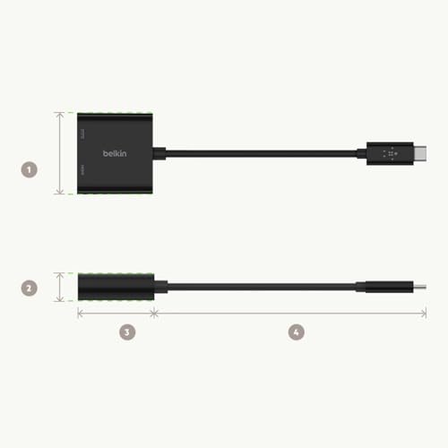 adattatore da USB-C a HDMI + ricarica (supporto video UHD 4K, passthrough alimentazione fino a 60 W per dispositivi collegati) - Hub USB - Immagine 5