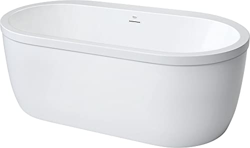 Proflo Pffso5932Wh Proflo Pffso5932 Borealis 59" Acrylic Soaking Tub With Tap Deck, Drain Assembly, And Integrated Overflow #TOP3
