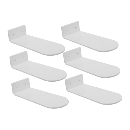 ULTECHNOVO Acrylic Floating Shoe Rack 6pcs Sneaker Display Stand Wall Mount Holes Mounting Accessories