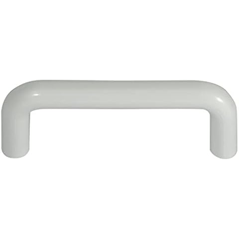 Laurey 34742 Plastic Cabinet Hardware Pull, 4 Inch, White Cover