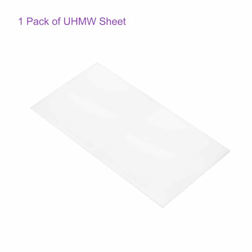 Image of DMiotech 12 x 24 x 1 /4 Inch Plastic UHMW Sheets, Ultra High Molecular Weight Polyethylene, Opaque White Polyethylene Board for Automotive, Chemical, Manufacturing, DIY Home Kitchen