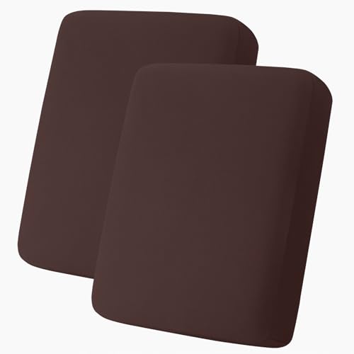 hyha Milk Silk Couch Cushion Covers, Sofa Covers for 2 Cushion Couch