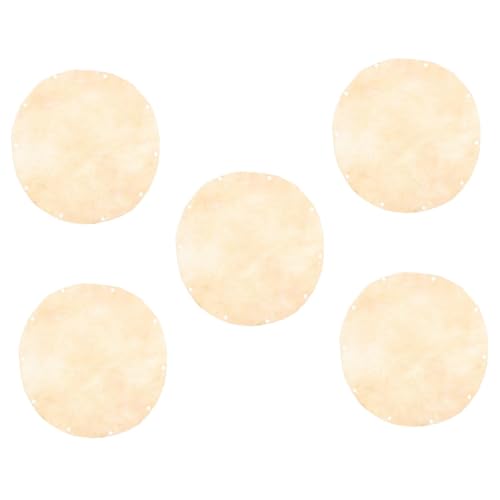 Peau de chèvre de remplacement ronde Abaodam pour percussion africaine - 5 pièces