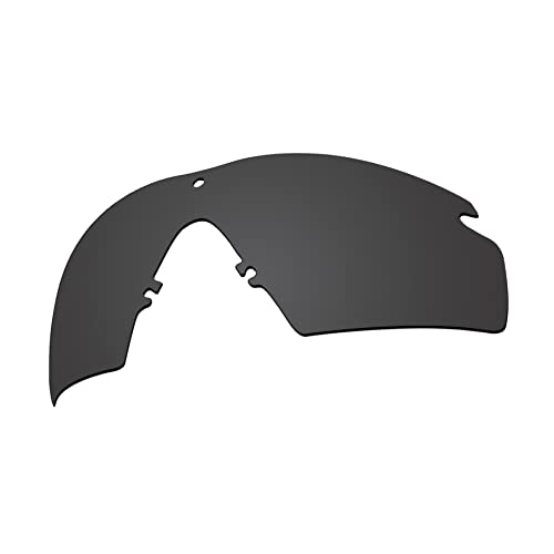EZReplace Verres de rechange polarisés pour lunettes de soleil Oakley Si Ballistic M Frame 2.0, Noir charbon, taille unique