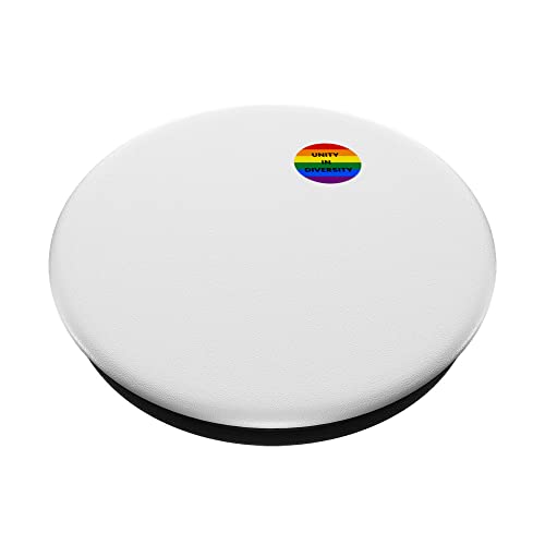 LGBTQ Community Lesbian Gay Bi Trans Unite Diversity Culture PopSockets Swappable PopGrip, Black - Image 2