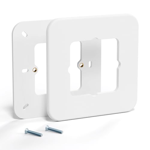 Meross Placche a Parete per Scatola 503, Placche per Interruttori Compatibile con Meross Termostato WiFi, Copri Cassetta per Scatola 503 Contiene Due Placco e Viti, 12CM×12CM