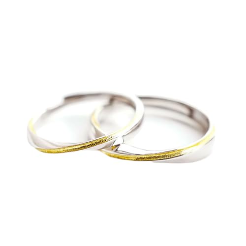 Bague réglable fiançailles personnalisé pour un cadeau d'amour