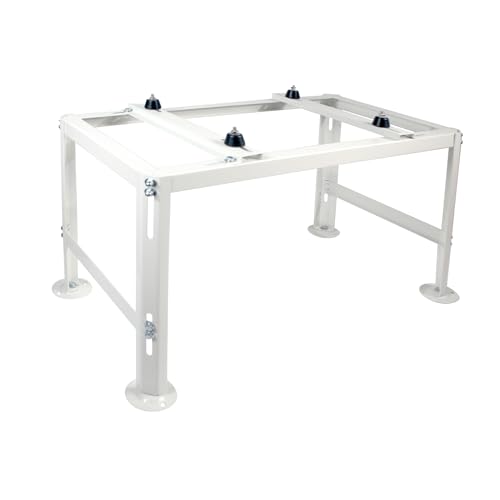 Mini Split Stand Ground Mounting Bracket Pad for 9,000-36,000BTU AC/Heating System/Ductless Air Conditioner,Anti-Vibration Heavy-Duty Vibration Absorber Condenser Adjustable Base 770LBS Load Capacity