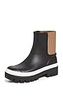 Tory Burch Women's Foul Weather Boots, Perfect Black/Olive, 9 Medium US