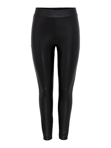 ONLY NOS Mujer Onlcool Coated Legging Noos Leggings Not Applicable, Negro (Black Black), 42 (Talla del Fabricante: Large)