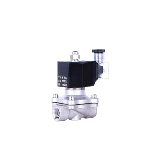 Electroválvula Válvula Solenoide de acero inoxidable, válvula solenoide normalmente cerrada de 3/4 ', interruptor de Control de tubería, válvula de agua for agua, aceite y aire, serie 2W(BSP,24VAC)