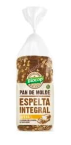 Pan de Molde de Espelta Integral con Semillas, Masa Madre, Ecológico, en Rebanadas, 400 g. Pack de 2