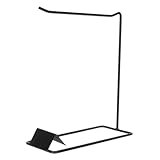 Lurrose Expositor de Joyas Metálico Negro para Pendientes y Collares, Soporte Organizador de Joyería Compacto, Estante Decorativo para Pulseras, Adecuado para Almacenamiento en Hogar