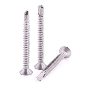 #14 x 2-1/2 pulgadas tornillos autorroscantes acero inox miniatura 8