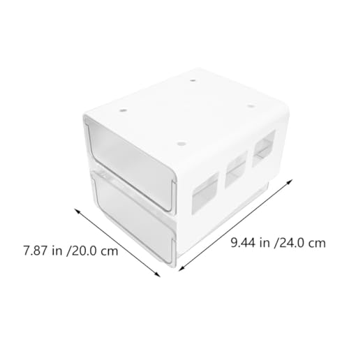 Boîte de rangement sous bureau HEMOTON design blanc en ABS