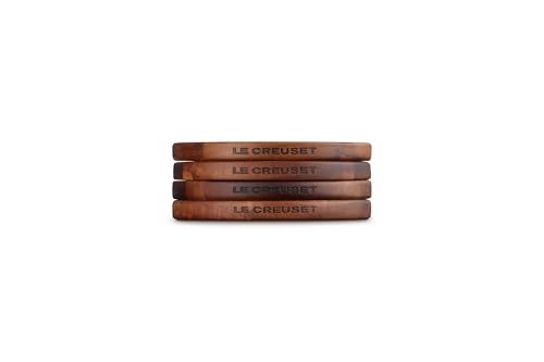 Image of Le Creuset Petite Magnetic Wooden Trivet, 5.5 inch, 4 pc. | Gourmand Collection