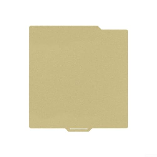 Hoja de acero de resorte PEI de doble cara para una mejor adherencia para impresión 3D para Bambu Lab X1, P1P, P1S (dorado)