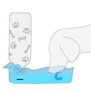 Anpetbest Dog Water Bottle 325Ml/11Oz 650Ml/22Oz Portable Dispenser Travel Water Bottle Bowl For Dog Cat Small A (22Oz/650Ml) #TOP6