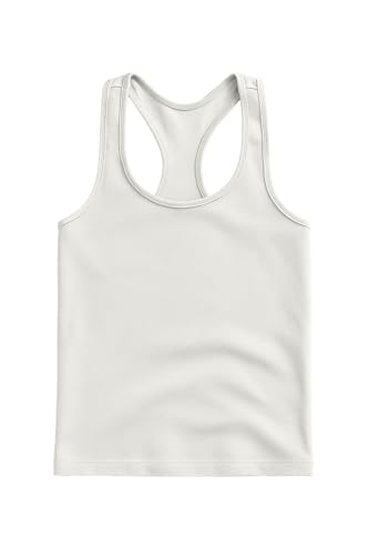 Image of Kurve Premium Girls Seamless Supersoft Wide Strap Comfortable Racerback Tank (Made with Love in The USA)