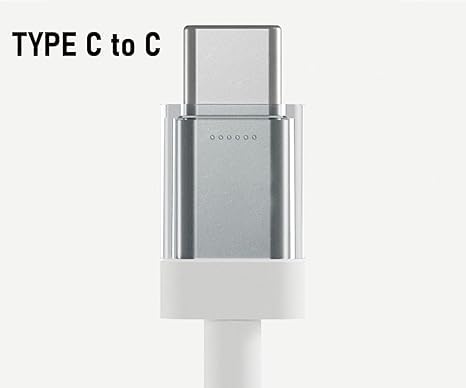 Image of Original 65W Nothing Phone USB Type C to C Mobile Data Cable Only White Other USB-C Devices,Earbuds,Laptop,Smartphone, White-Transprent (APR64)