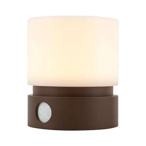 Lámpara de Mesa de Noche Cilíndrica con LED y Control Touch