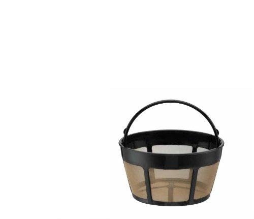 8-12 Cup Basket Shape Permanent Coffee Filter & a set of 6 Charcoal Water Filters for Cuisinart DCC-RWF1 Coffeemakers