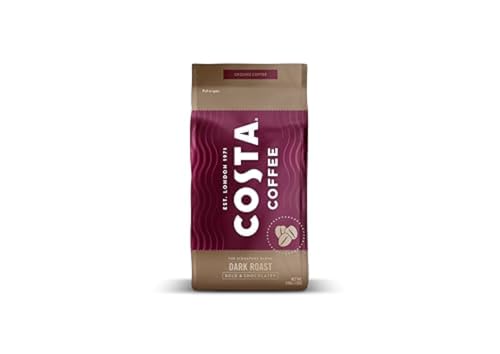 Costa Coffee Ground Dark Roast Coffee, Bold & Chocolatey 12 Oz Bag, Perfect for Drip, French Press & Pourover, The Finest Slow Roasted 100% Arabica Beans