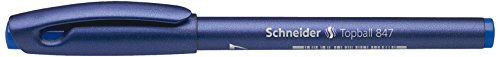 Klippare skrivverktyg bläckrulle Topball 847, med plastspets, 0,5, blå.