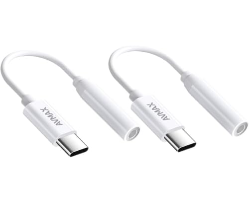 AVMAX USB C - 3.5mm �I�[�f�B�I�w�b�h�z���A�_�v�^�[ HiFi Type c to Aux���X�P�[�u�� Phone 16 15 Plus Pro Max Pad S24 S23 S22 S21 S20 Ultra Pixel MacBoo