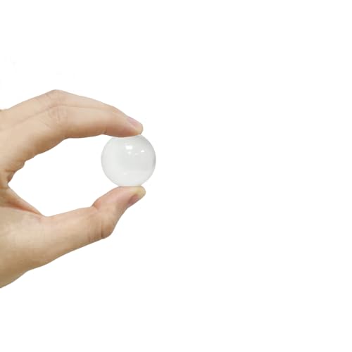 Dorytop Crystal 1.2 inch Clear Crystal Ball Photography Solid Crystal Glass Ball Lens Ball Optical Glass Reflective Spheres, for Photography Accessories and Props with Gift Box (30MM)