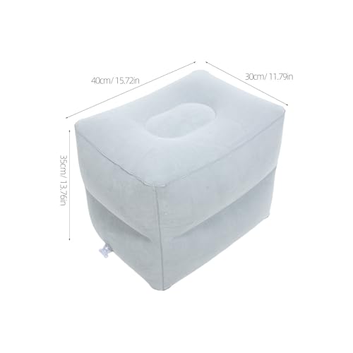 Reposapiés inflable Healeved de 2 capas compresible de terciopelo suave 3