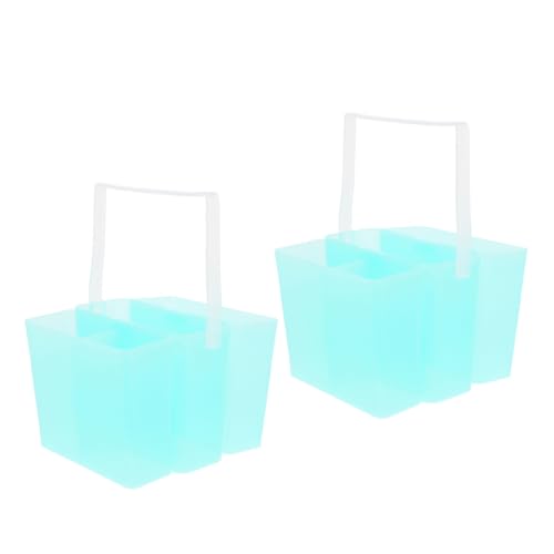 Beatifufu Ergonomic Paint Brush Cleaning Bucket Detachable Compact Stylish for Art Lovers