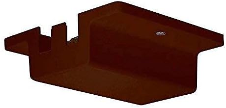 OHLECTRIC 2 Pack – Floating Canopy Power Feed – H-Style Single Circuit Track Lighting Connector – Brown Square Ceiling Mount – Ideal for Residential & Commercial Use