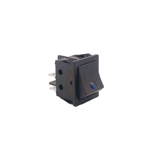 Interruptor KCD4 de 30A y 250V con botón basculante iluminado para alta carga eléctrica
