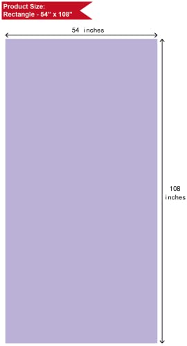 Lavender Plastic Tablecloths 2 Pack Lilac Disposable Table Covers 54 X 108 Inches Bridal Shower Party Tablecovers Peva Mauve Table Cloths For Bbq Birthday Wedding Parties 8 Ft Rectangle Table Use #TOP5