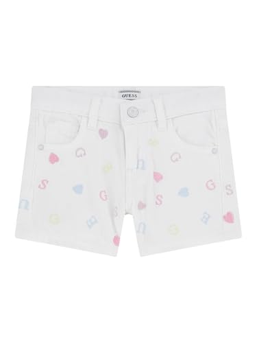 Short GUESS fille 5 ans écru avec taille ajustable souple