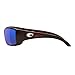 Costa Del Mar Sunglasses for Men - Blackfin Mens Polarized Sunglasses - Fishing, Boating & Beach UV Protection - Size 62 - Tortoise/Green Mirror 580P