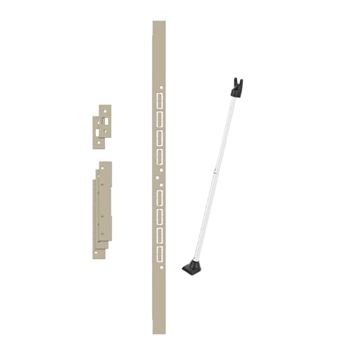 Securityman Door Security Bundle – Reinforcement Kit with 15GA Steel Plates + 2-in-1 Adjustable Security Bar (White) for Hinged & Sliding Doors – Heavy-Duty Entry Defense for Home, Apartment & Travel