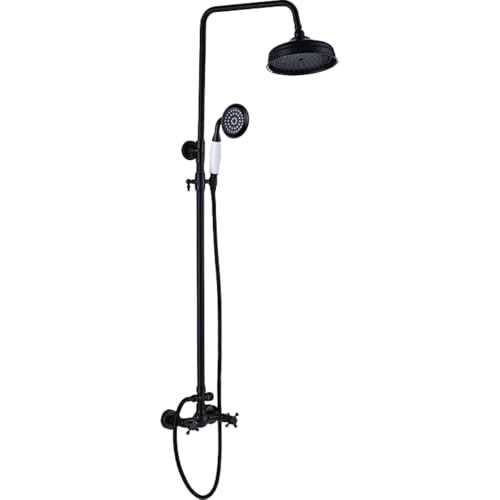 Douche de douche robinet double poignées bronze pour rénovation de salle de bain