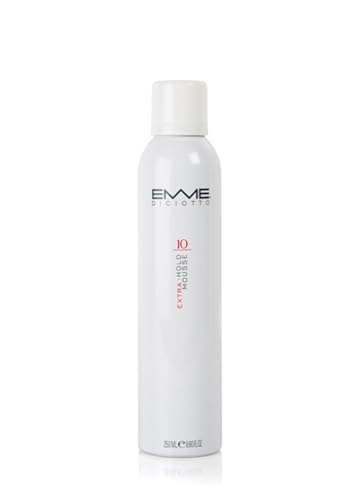 Emmediciotto 10 Extra Hold Mousse 250 ml - Mousse Professionale per dare volume, forma e tenuta alla piega per capelli da modellare, volumizzare o definire