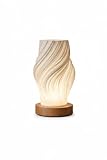 🌀 DESIGN MODERNE TORSADÉ : Abat-jour sculptural au style épuré et contemporain, parfait pour sublimer une chambre, un salon ou un bureau.
